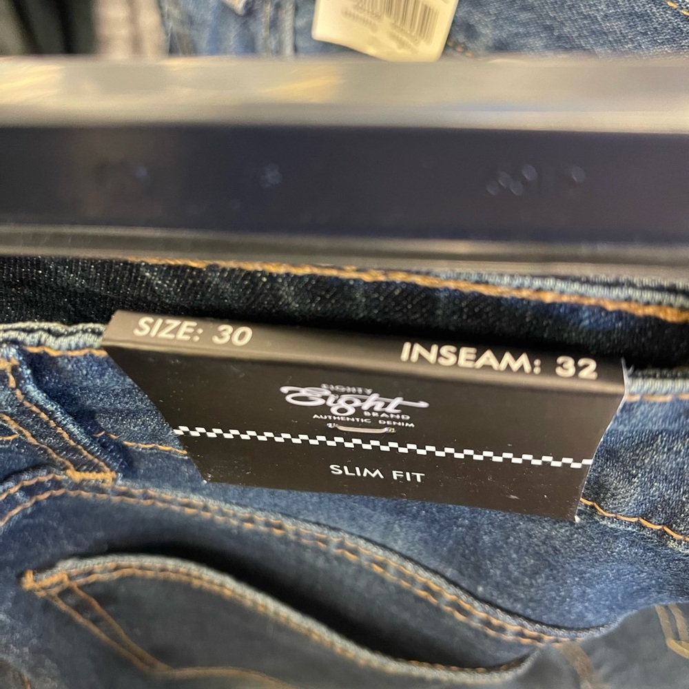 SMITH Men's Straight Fit Denim Jeans - Classic Blue - Picture 8 of 8